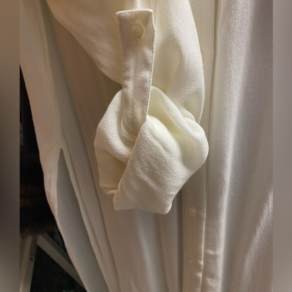 PQLA Ivory Button-Front Shirt Dress - Picture 5 of 10